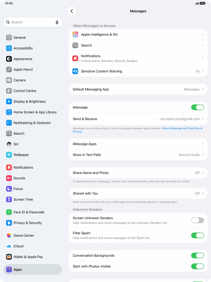 Slide your finger upwards starting from the bottom of the screen to return to the home screen.
