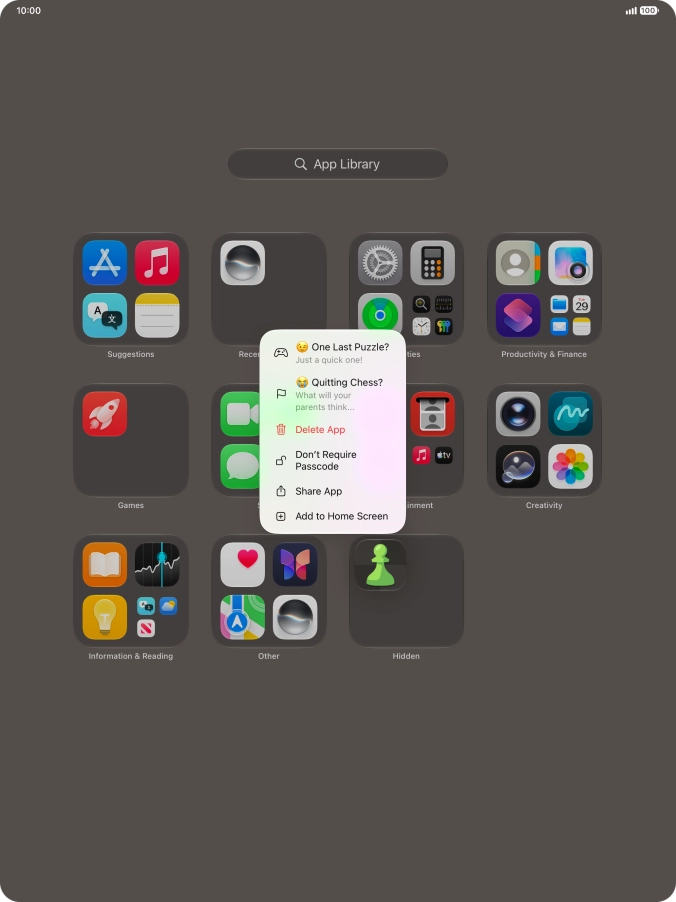Press Don't Require Passcode.