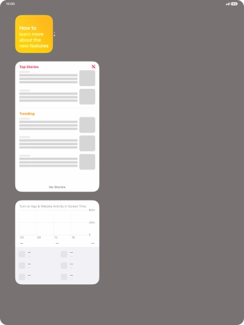 Press and hold the required Widget Stack.