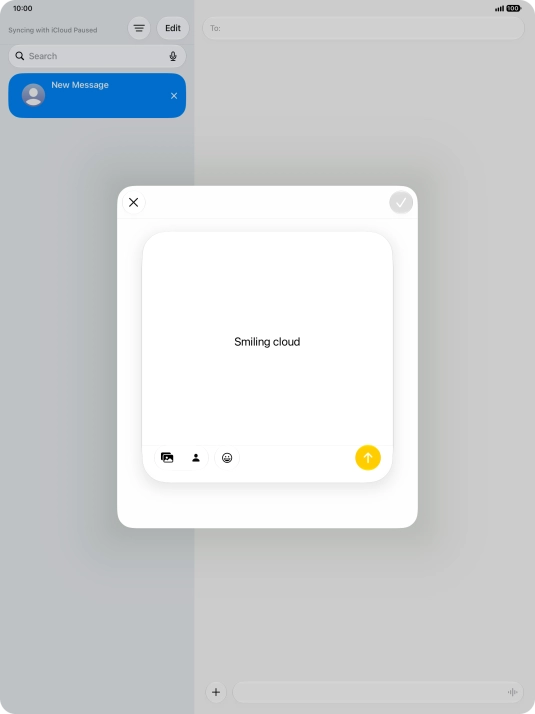 To use an existing media type as a template for your Genmoji, press the required media type and follow the instructions on the screen to select it.