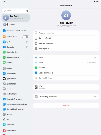 Slide your finger upwards starting from the bottom of the screen to return to the home screen.