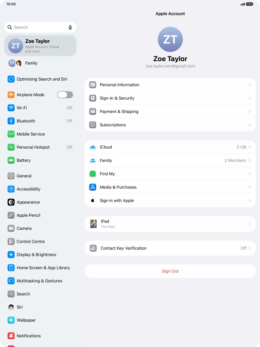 Slide your finger upwards starting from the bottom of the screen to return to the home screen.