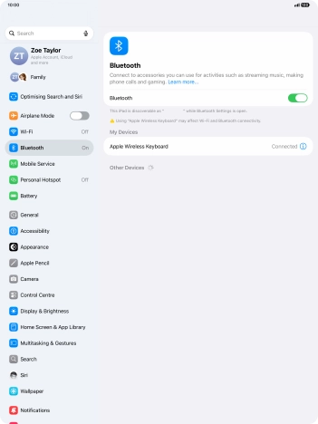 Slide your finger upwards starting from the bottom of the screen to return to the home screen.