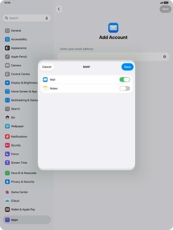 Press Save. Your email account has now been set up. To select more settings for incoming and outgoing server, proceed with the following steps.