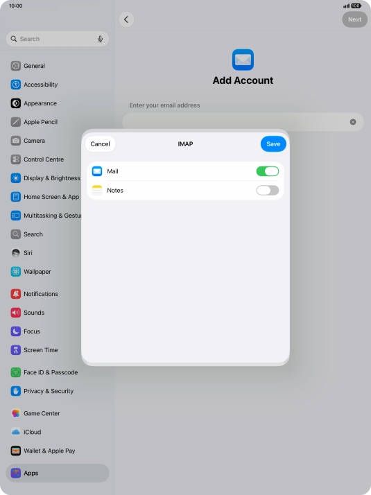 Press Save. Your email account has now been set up. To select more settings for incoming and outgoing server, proceed with the following steps.