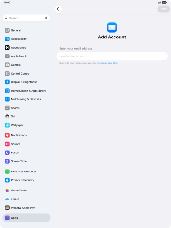 Press the field below 