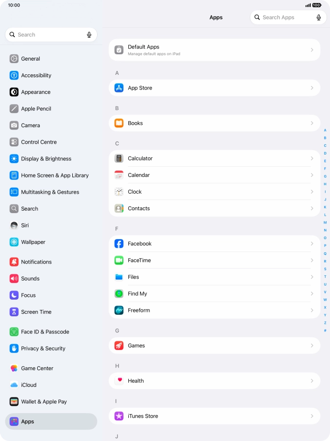 Press App Store.