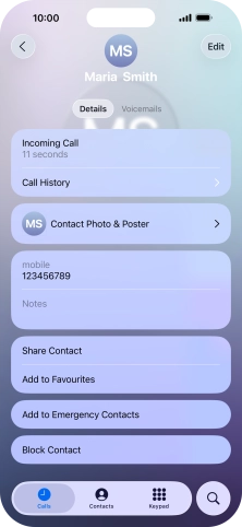 Press Block Contact.