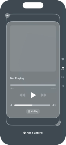 Press the remove icon on the required Control Centre page to remove it from Control Centre.