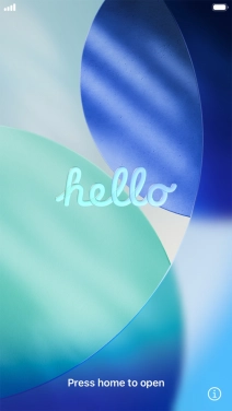 Press the Home key. Press the Home key.