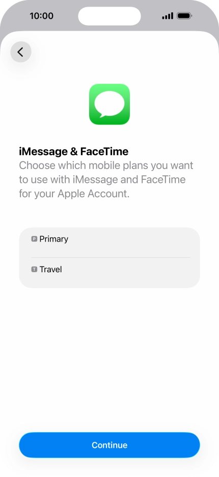 Press the required price plan.