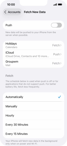 If you turn off the function, press the required setting. If you turn off the function, press the required setting.