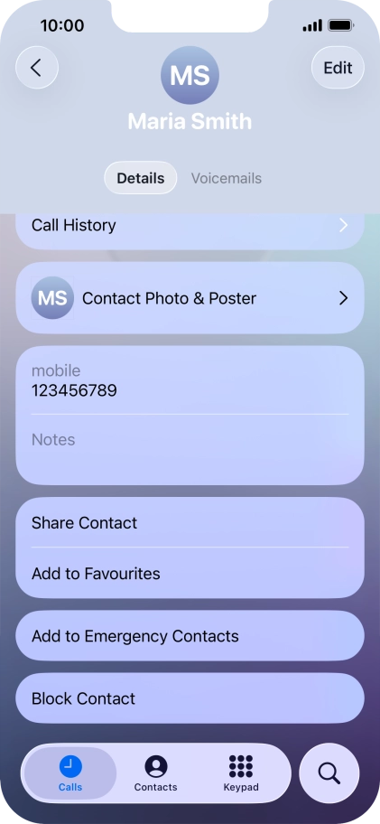 Press Block Contact.