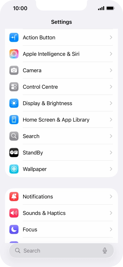 Press Display & Brightness. Press Display & Brightness.