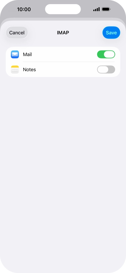Press Save. Your email account has now been set up. To select more settings for incoming and outgoing server, proceed with the following steps.