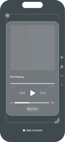 Press the remove icon on the required Control Centre page to remove it from Control Centre. Press the remove icon on the required Control Centre page to remove it from Control Centre.