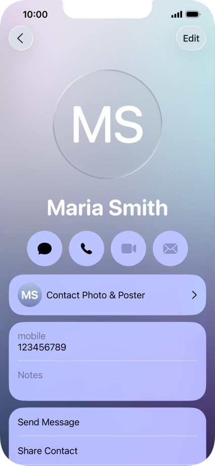 Slide your finger upwards starting from the bottom of the screen to return to the home screen.