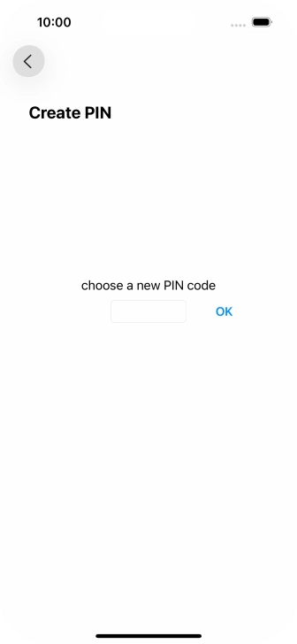 Key in a new four-digit PIN and press OK.