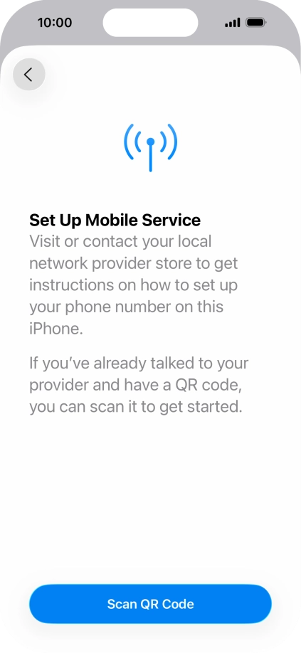 Press Scan QR Code. Press Scan QR Code.
