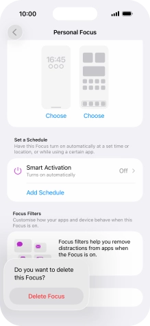 Press Delete Focus. Press Delete Focus.