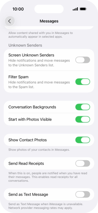 Press the indicator next to Press the indicator next to