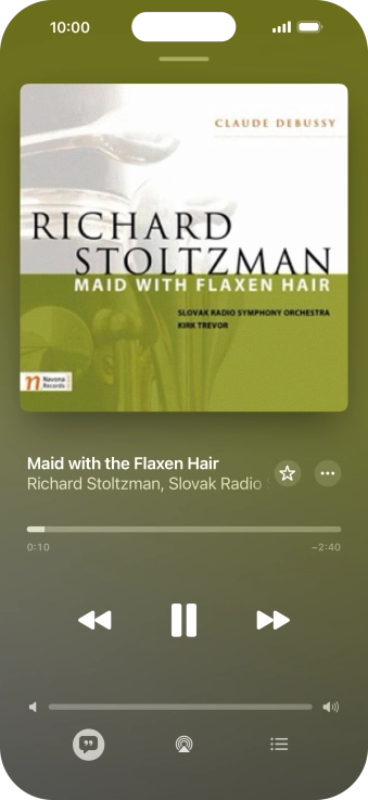 Press arrow right to go to the next audio file.