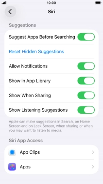 Press the required app.