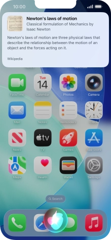 Ask questions or ask Siri to find information on the internet. Ask questions or ask Siri to find information on the internet.