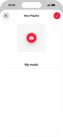 Press the confirm icon.