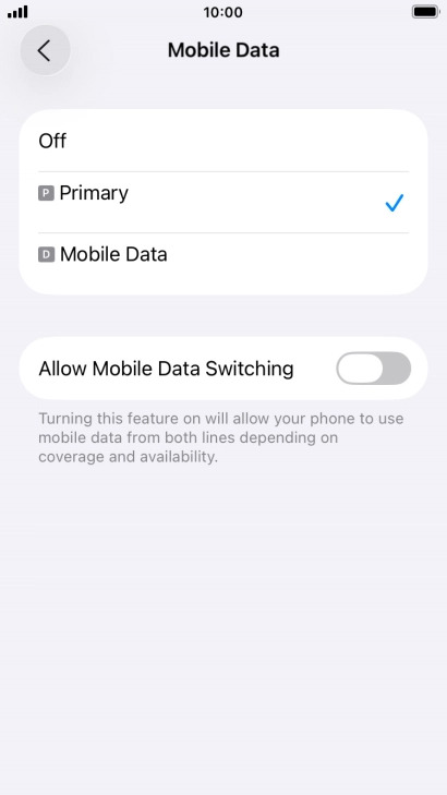 Press the required price plan. Press the required price plan.