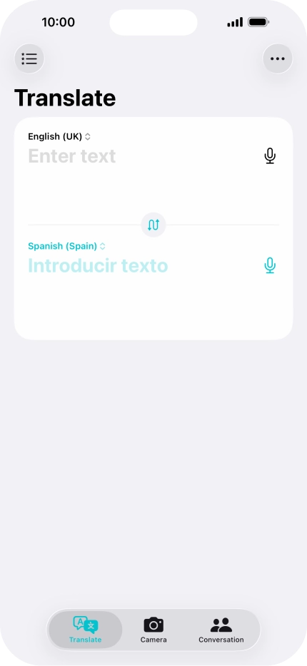 Press the first drop down list.