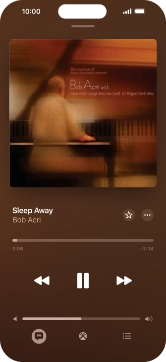 Press arrow right to go to the next audio file.