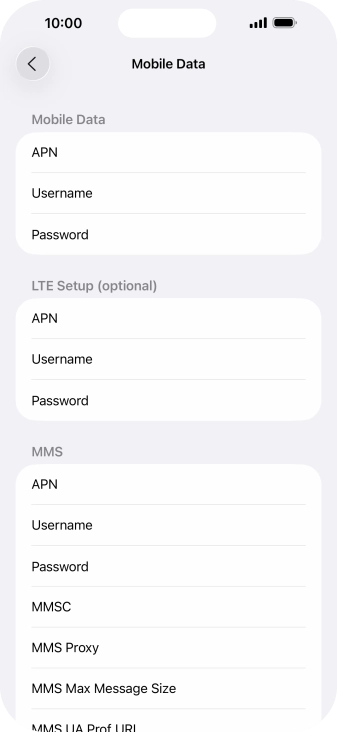 Press APN and key in wap.vodafone.co.uk.