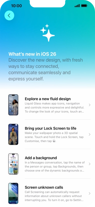 Slide your finger upwards starting from the bottom of the screen to return to the home screen.