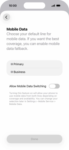 Press the required price plan.