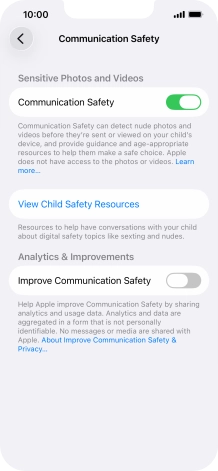 Press the indicator next to Press the indicator next to