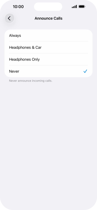 Press Always to turn on the function when silent mode is turned off.