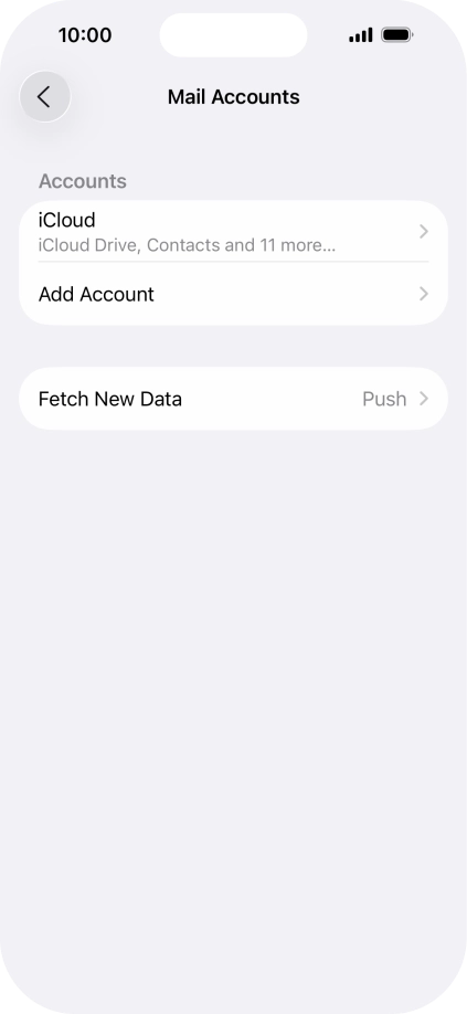 Press Add Account. Press Add Account.