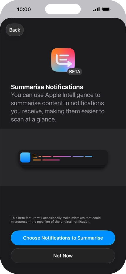 If you turn on the function, follow the instructions on the screen to select more settings.