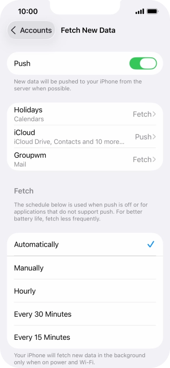 Press the indicator next to Press the indicator next to