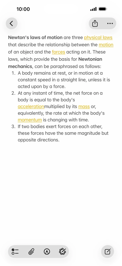 Press the Apple Intelligence icon.