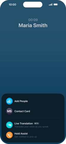 Press Live Translation and follow the instructions on the screen to select the required language settings.