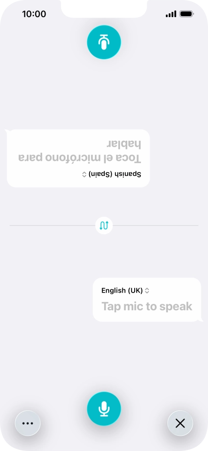 Press the end icon to end two-way view.