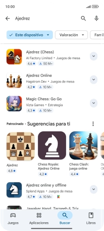 Pulsa la app deseada.