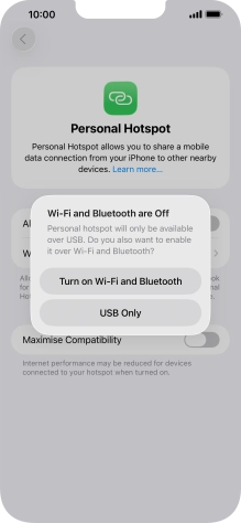 If Wi-Fi is turned off, press Turn on Wi-Fi and Bluetooth. If Wi-Fi is turned off, press Turn on Wi-Fi and Bluetooth.