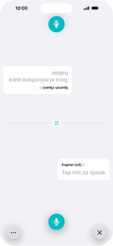 Press the end icon to end two-way view.