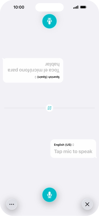 Press the end icon to end two-way view.