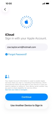 Press Continue. Press Continue.