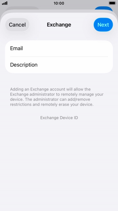 Press Description and key in the required name.