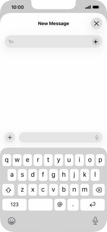 Press To: and key in the first letters of the recipient's name.